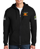 Alpha Battery Full Zipper Hoodie Sweatshirt. This sweatshirt is NOT approved for PT.