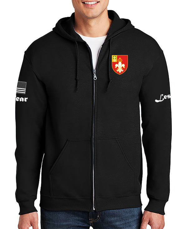 Fearless Full Zipper Hoodie Sweatshirt. This sweatshirt is NOT approved for PT.