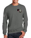 50-50 Blend Grey Crewneck Unisex Sweatshirt. This shirt IS approved for PT.