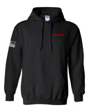 A Battery Unisex Hoodie Sweatshirt. This sweatshirt is NOT approved for PT.