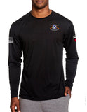 Warhawg Black Performance Long Sleeve PT Unisex Shirt. This shirt is approved for PT.