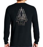 Black on Black Long Sleeve 50-50 Blend Unisex Shirt. This shirt IS approved for PT