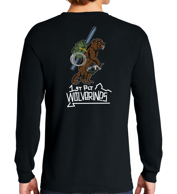 Long Sleeve 50-50 Blend Unisex Shirt (Color Design). This shirt IS approved for PT