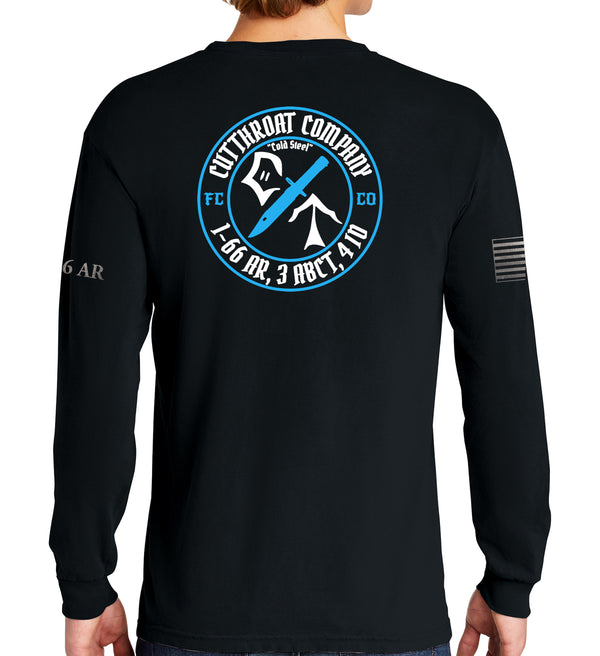 Cutthroat Long Sleeve 50-50 Blend Unisex Shirt. This shirt IS approved for PT