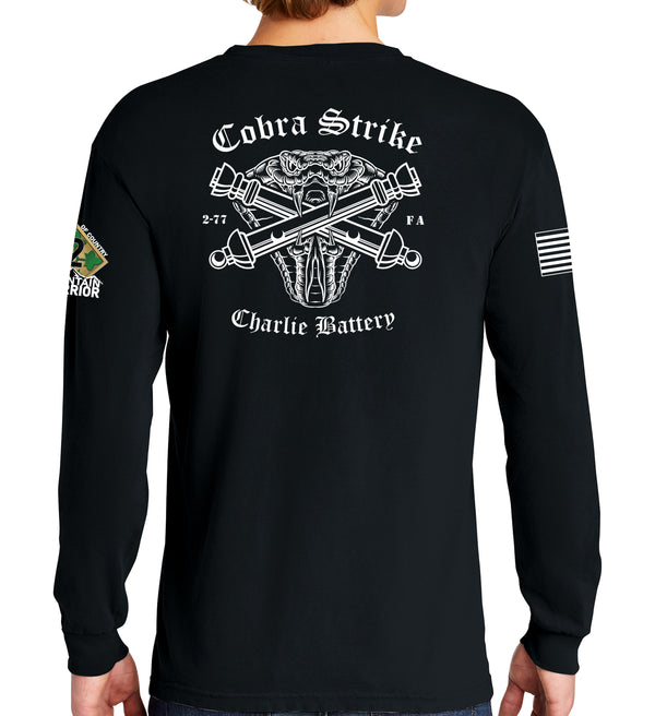 Cobra Strike Long Sleeve 50-50 Blend Unisex Shirt. This shirt IS approved for PT