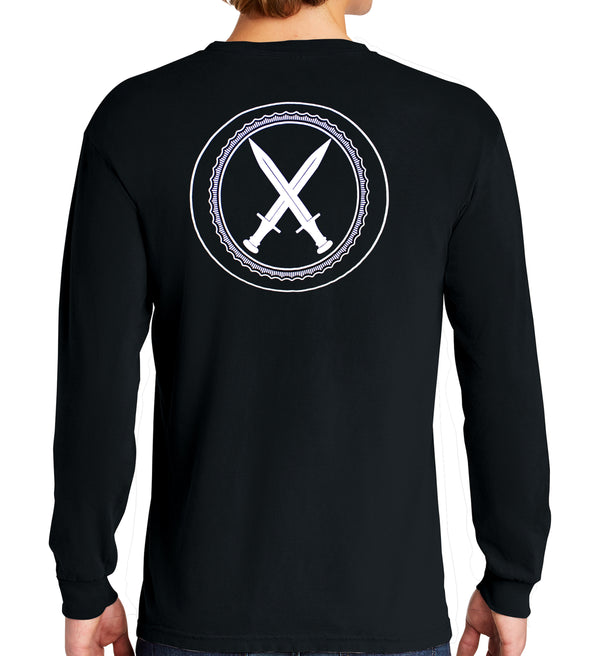 Daggers Lethal Gear Long Sleeve 50-50 Blend Unisex Shirt. This shirt IS approved for PT