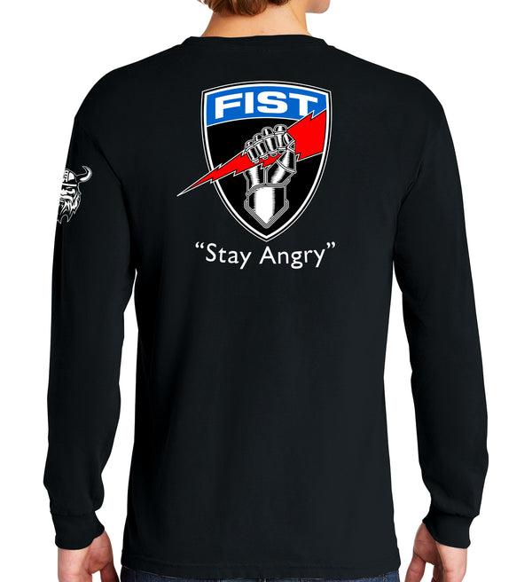 Fist Long Sleeve 50-50 Blend Unisex Shirt. This shirt IS approved for PT