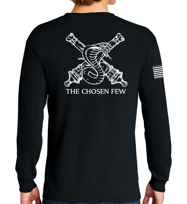 Chosen Long Sleeve 50-50 Blend Unisex Shirt. This shirt IS approved for PT