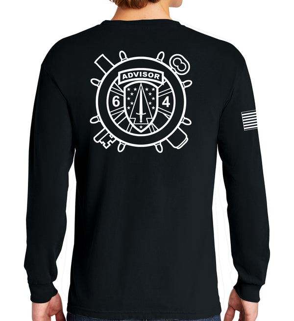 6 4th Long Sleeve 50-50 Blend Unisex Shirt. This shirt IS approved for PT