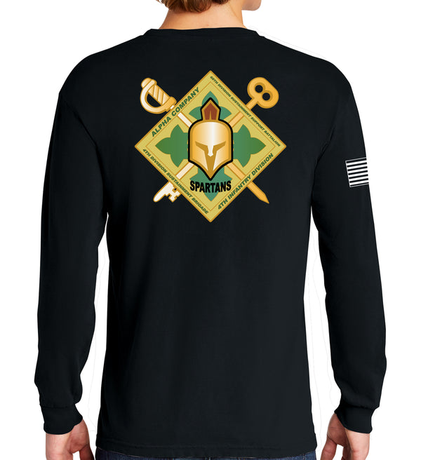 Spartans Long Sleeve 50-50 Blend Unisex Shirt. This shirt IS approved for PT