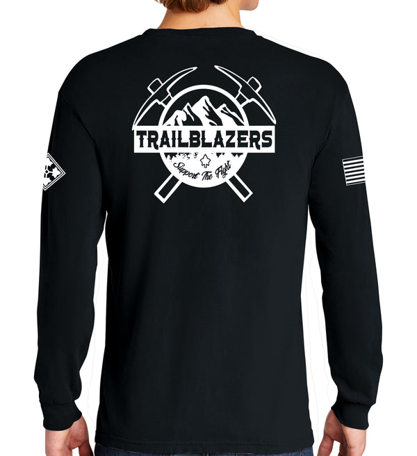 Trailblazer Long Sleeve 50-50 Blend Unisex Shirt. This shirt IS approved for PT