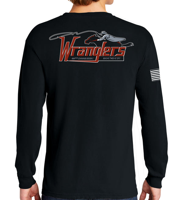 Wranglers Long Sleeve 50-50 Blend Unisex Shirt. This shirt IS approved for PT