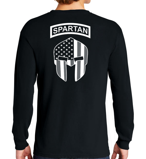 Spartan Lethal Gear Long Sleeve 50-50 Blend Unisex Shirt. This shirt IS approved for PT