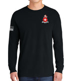 B Battery Long Sleeve 50-50 Blend Unisex Shirt. This shirt IS approved for PT