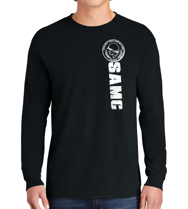 SAMC PT Long Sleeve 50-50 Blend Unisex Shirt. This shirt IS approved for PT