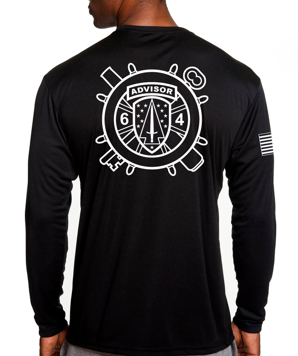 6 4th Long Sleeve Performance PT Shirt. This shirt IS approved for PT.