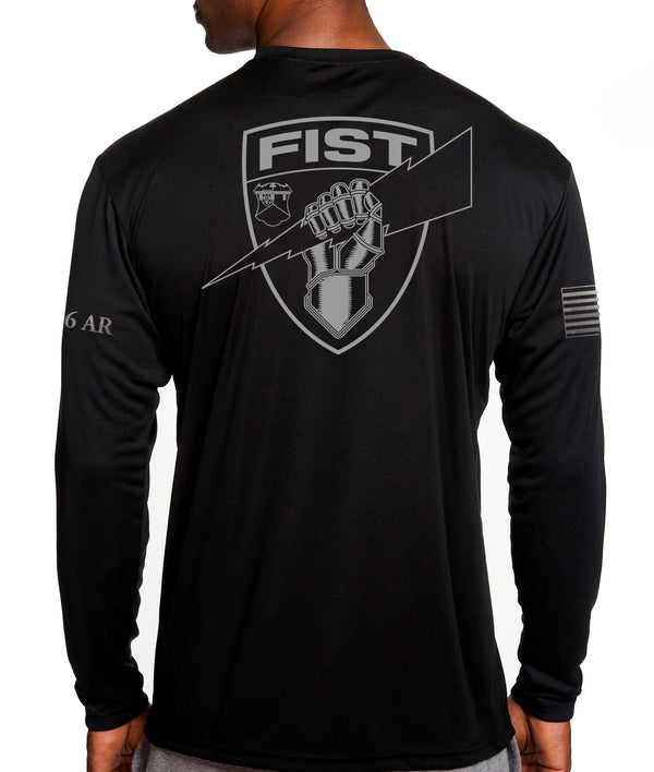 Long Sleeve Performance PT Shirt. This shirt IS approved for PT.