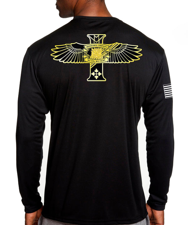 Ironhawk Co Long Sleeve Performance Unisex Shirt. This shirt IS approved for PT