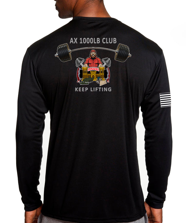 Long Sleeve Performance PT Shirt. This shirt IS approved for PT.