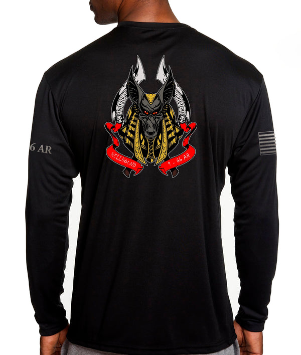 Hellhound Long Sleeve Performance PT Shirt. This shirt IS approved for PT.