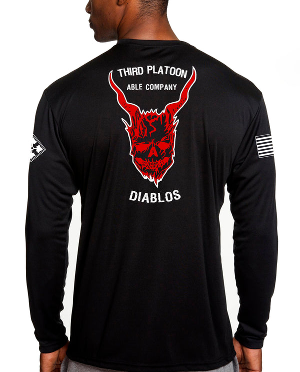 Diablos Long Sleeve Performance PT Shirt. This shirt IS approved for PT.