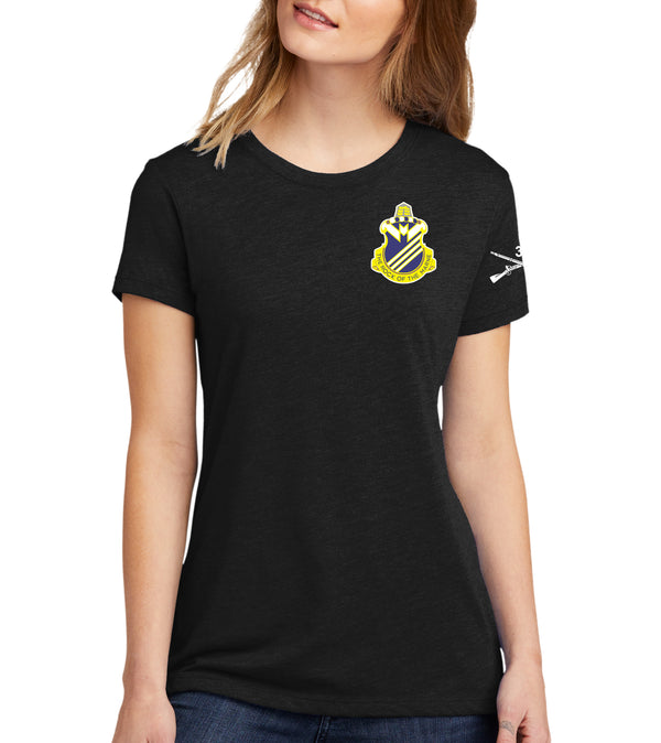 Ladies Short Sleeve Fitted T-Shirt, 1-38 Color Front Crest. Comes in Different Colors
