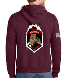 Maroon Hoodie Sweatshirt. This sweatshirt is NOT approved for PT.