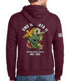 Maroon Hoodie Sweatshirt. This sweatshirt is NOT approved for PT.