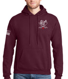 Maroon Hoodie Sweatshirt. This sweatshirt is NOT approved for PT.