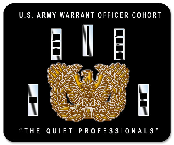 Warrant Officer Rectangle Mouse Pad, 7.75” x 9.25”.