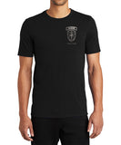 Black on Black Unisex Performance Short Sleeve PT Shirt (Feels like Cotton). This shirt IS approved for PT.