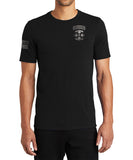 Bayonet Co Performance Black on Black Unisex t-shirt. (Feels like a Reg T-Shirt). This shirt IS approved for PT