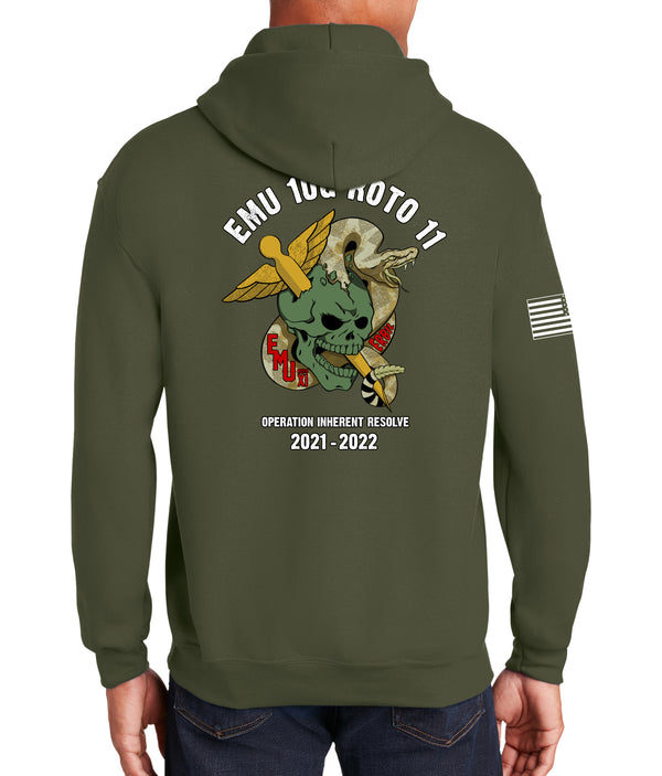 OD Green Hoodie Sweatshirt. This sweatshirt is NOT approved for PT.