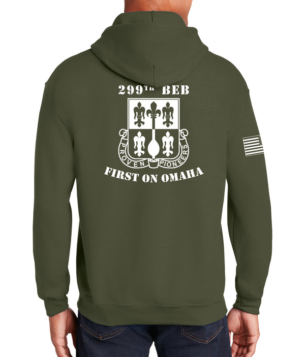 OD Green Unisex Hoodie Sweatshirt (White Design). This sweatshirt is NOT approved for PT.