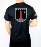 2d MDTF 50-50 Blend Black Unisex PT Short Sleeve Shirt. Approved for PT