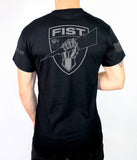 50-50 Blend Black Unisex PT Short Sleeve Shirt. Approved for PT