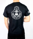 Chapel Corps 50-50 Blend Black Unisex PT Short Sleeve Shirt. Approved for PT