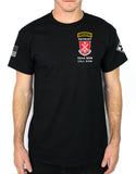 50-50 Blend Black Unisex PT Short Sleeve Shirt. Approved for PT