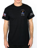 50-50 Blend Black Unisex PT Short Sleeve Shirt. Approved for PT