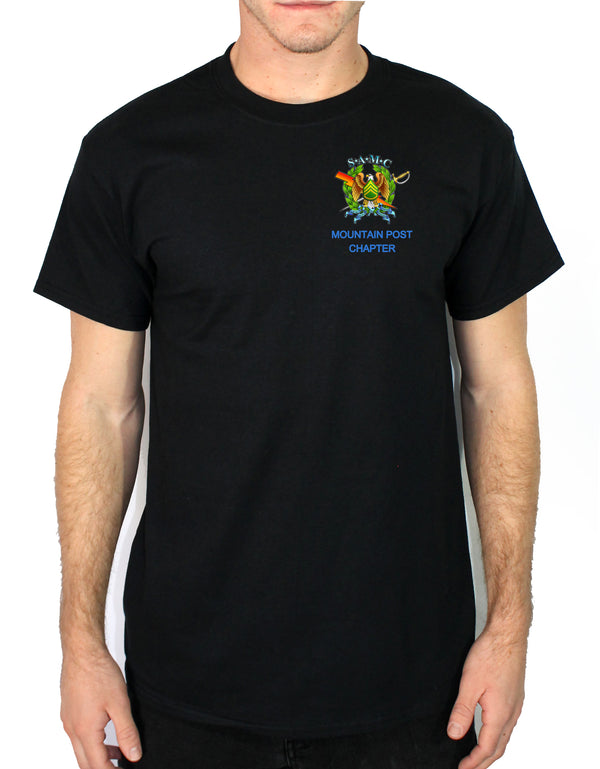 SAMC Color Design 50-50 Blend Black Unisex Short Sleeve Shirt. NOT Approved for PT