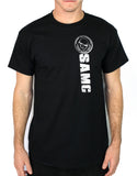 SAMC PT 50-50 Blend Black Unisex Short Sleeve Shirt. Approved for PT