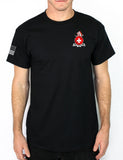 Black 50-50 Blend Unisex PT Short Sleeve Shirt