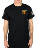 Cobra Strike 50-50 Blend Black Unisex PT Short Sleeve Shirt. Approved for PT