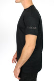 Battle 50-50 Blend Black Unisex PT Short Sleeve Shirt. Approved for PT