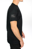 Ares 50-50 Blend Black Unisex PT Short Sleeve Shirt. Approved for PT