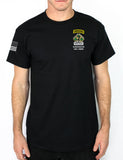 C CO 50-50 Blend Black Unisex PT Short Sleeve Shirt. Approved for PT