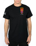 Black 50-50 Blend Unisex PT Short Sleeve Shirt