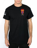 Black 50-50 Blend Unisex PT Short Sleeve Shirt