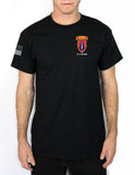 Black 50-50 Blend Unisex PT Short Sleeve Shirt