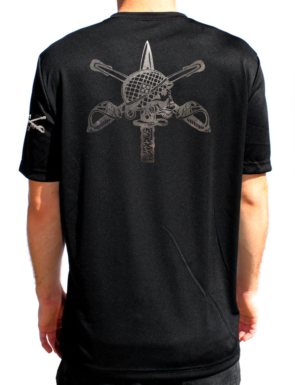 B Co Black on Black Athletic Performance T-Shirt. This shirt IS approved for PT